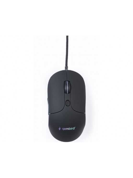 მაუსი: Gembird MUS-UL-02 Illuminated large size Wired USB Mouse Black