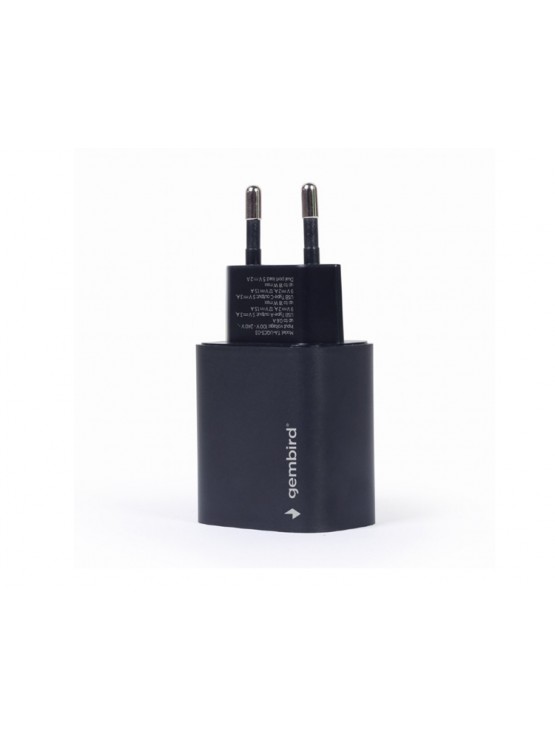 დამტენი: Gembird TA-UQC3-03 USB Type-C fast charger 18 W Black
