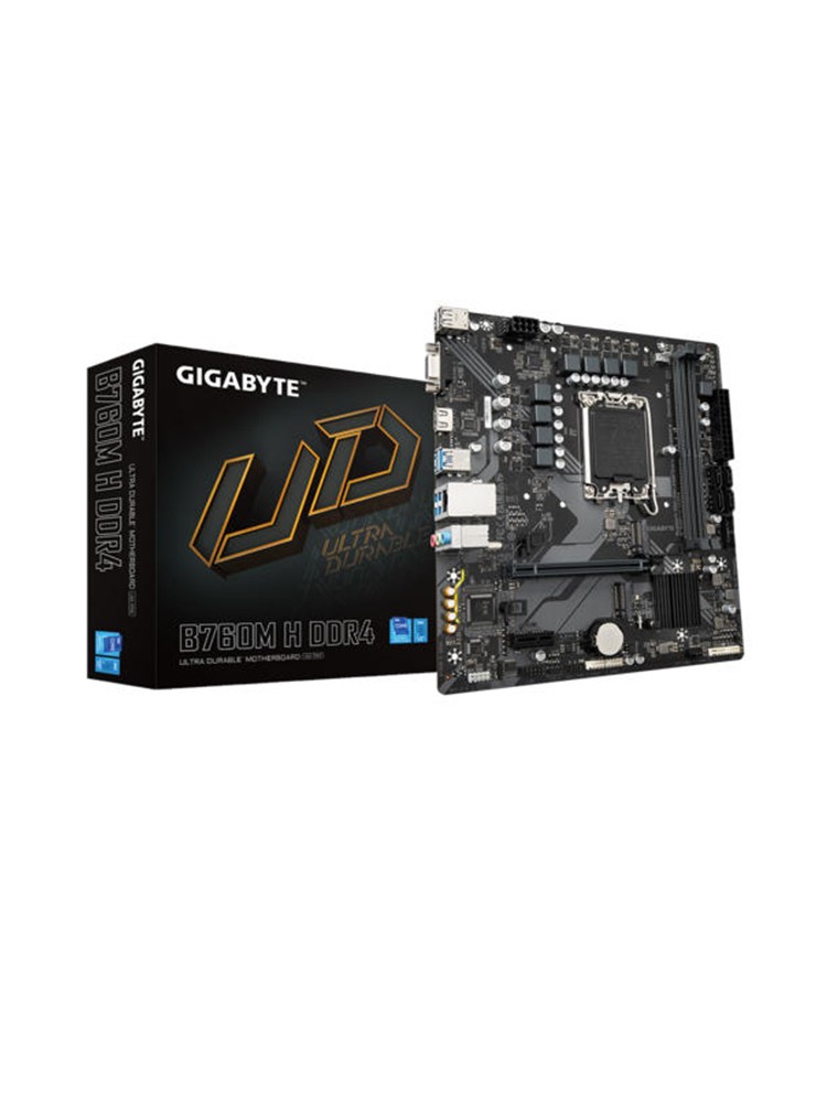 დედა დაფა: Gigabyte B760M H DDR4 2DDR4 LGA1700