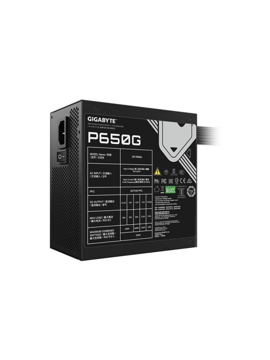 კვების ბლოკი: Gigabyte GP-P650G 650W 80 Plus Gold Power Supply