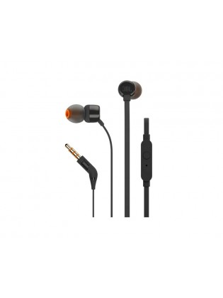 ყურსასმენი: JBL T110 Headphones With Mic Black - JBLT110BLK