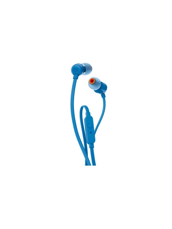 ყურსასმენი: JBL T110 Headphones With Mic Blue - JBLT110BLU