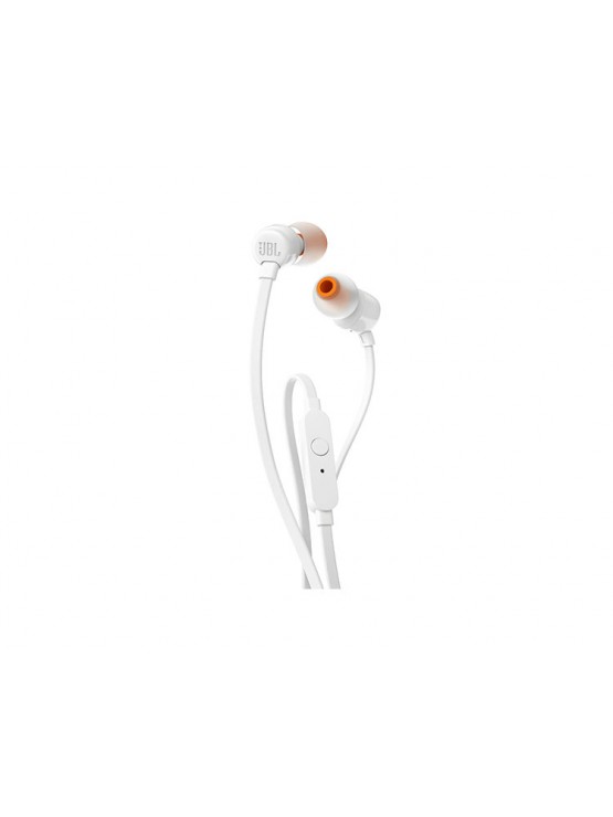 ყურსასმენი: JBL T110 Headphones With Mic White - JBLT110WHT