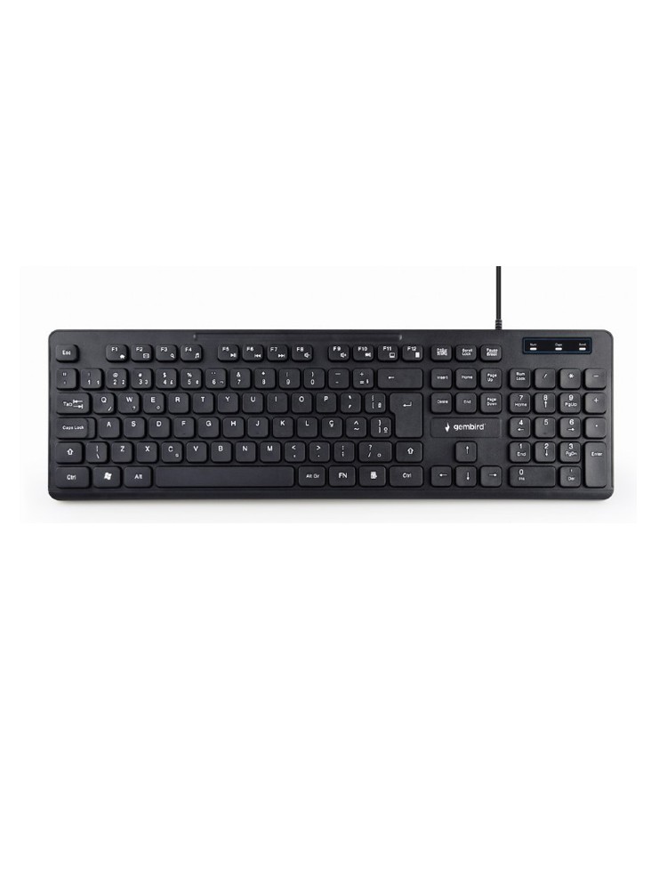 კლავიატურა: Gembird KB-MCH-04-RU Multimedia keyboard RU-layout Black