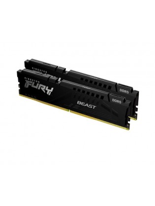 ოპერატიული მეხსიერება: Kingston Fury Beast DDR5 32GB 5200MHz DUAL KIT DIMM - KF552C40BBK2-32