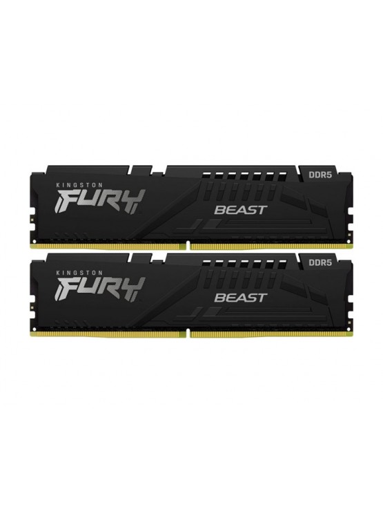 ოპერატიული მეხსიერება: Kingston Fury Beast DDR5 16GB 5600MHz DUAL KIT DIMM - KF556C40BBK2-16