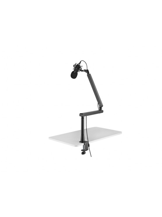 მიკროფონის სამაგრი: Logilink AA0161 Professional fully swiveling boom microphone arm Black