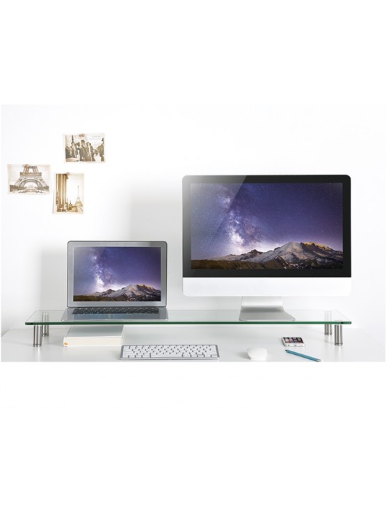 სადგამი: Logilink BP0060 Tabletop monitor riser glass top 1000mm long 13"–32"