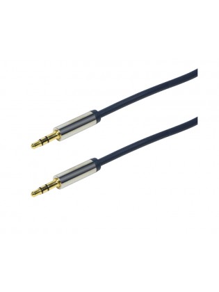 კაბელი: Logilink CA10100 3.5mm 3-Pin/M to 3.5mm 3-Pin/M Audio Cable 1m Blue