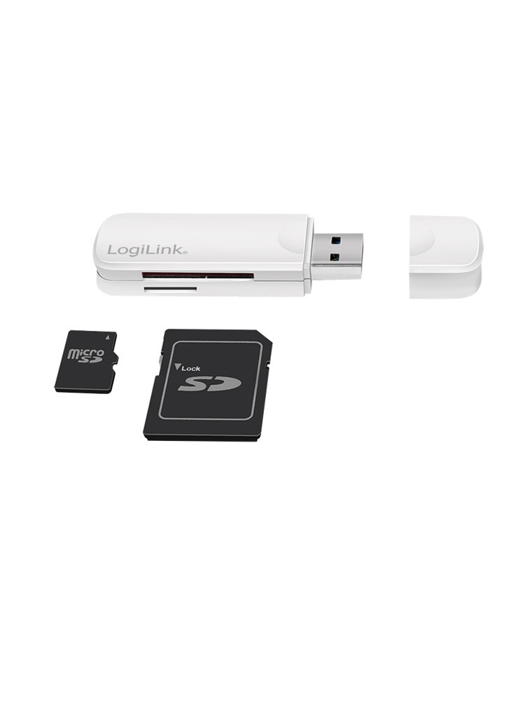 ბარათების წამკითხველი: Logilink CR0034A Cardreader USB 3.0 for SD/TF card