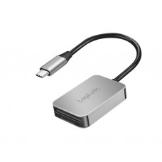 ბარათების წამკითხველი: Logilink CR0050 Dual card reader USB-C to SD & microSD cards aluminium