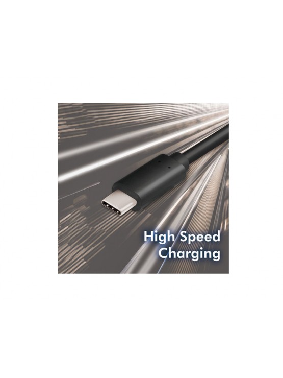 კაბელი: Logilink CU0129 USB Type-C 4K/60Hz Black 1m 100W Up to 10 Gbps