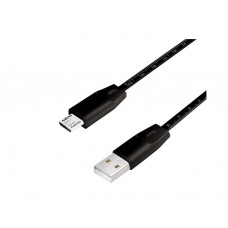კაბელი: Logilink CU0158 USB 2.0 cable USB-A/M to Micro-USB/M metric imprint black 1 m