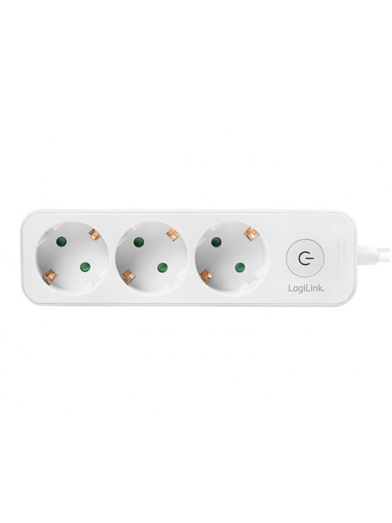 დენის ადაპტორი: Logilink LPS244 Socket Outlet 3-way + Switch 1.5m White