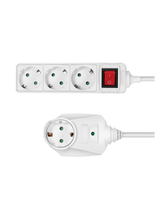 დენის ადაპტორი: Logilink LPS273 Socket outlet 4-way + switch 2m