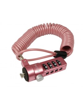 ნოუთბუქის ჩამკეტი: Logilink NBS007 Notebook security lock with combination Pink