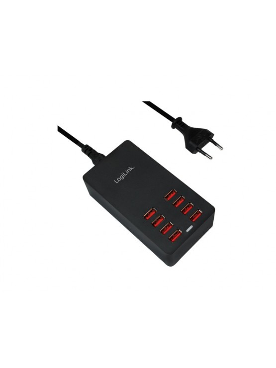 USB ჰაბი: Logilink PA0140 USB table charger 8xUSB-A 44W