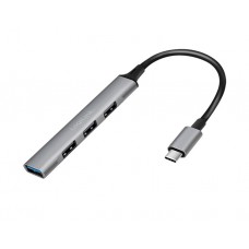 USB ჰაბი: Logilink UA0392 USB3.2 Type-C 4-port Slim Hub With Aluminum Casing
