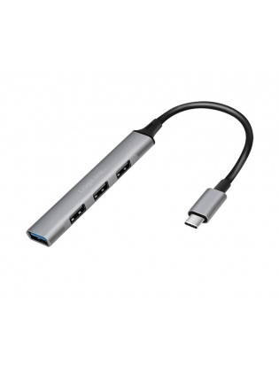 USB ჰაბი: Logilink UA0392 USB3.2 Type-C 4-port Slim Hub With Aluminum Casing