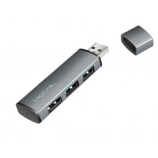USB ჰაბი: Logilink UA0395 USB 3.2 Gen2 3-port Hub with Aluminum Casing