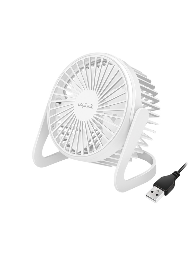 ვენტილატორი: Logilink UA0402 USB desk Fan 12.7cm 30dB White