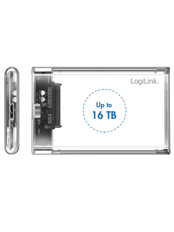 მყარი დისკის ყუთი: Logilink UA0409 External HDD enclosure 2.5" HDD/SSD USB 3.0 tool-free