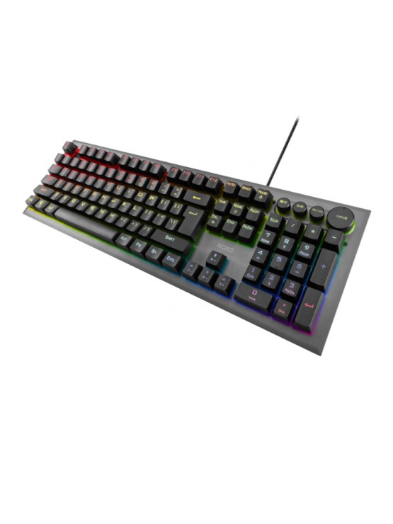 კლავიატურა: NOXO CONQUEROR Mechanical Rainbow Backlit Gaming Keyboard BLUE Switch EN/RU Black
