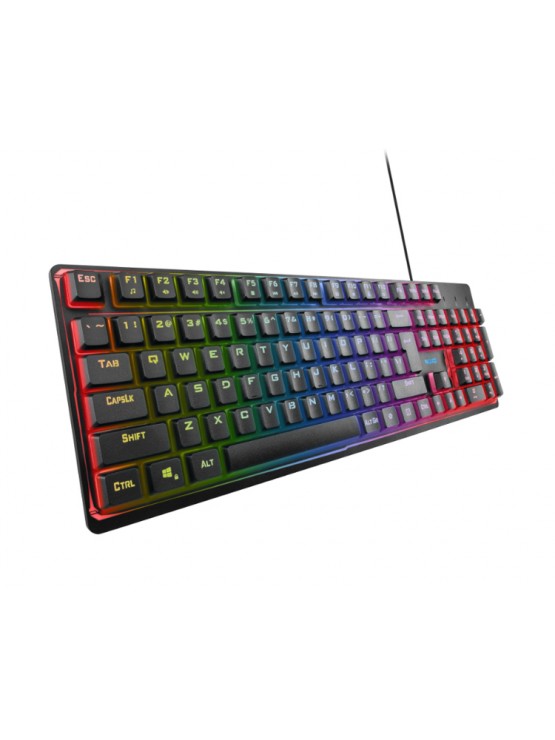 კლავიატურა: NOXO FUSIONLIGHT Rainbow Backlit Gaming Keyboard EN/RU Black