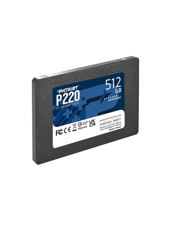 მყარი დისკი: Patriot P220 512GB SSD SATA 3 2.5" - P220S512G25