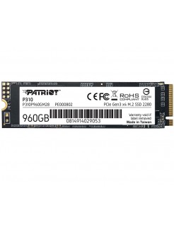 მყარი დისკი: Patriot P310 960GB SSD M.2 PCIe Gen3 x 4 - P310P960GM28
