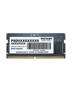 ოპერატიული მეხსიერება: Patriot Signature DDR5 32GB 5600MHz SODIMM - PSD532G56002S