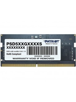 ოპერატიული მეხსიერება: Patriot Signature DDR5 16GB 5600MHz SODIMM - PSD516G560081S - 123360
