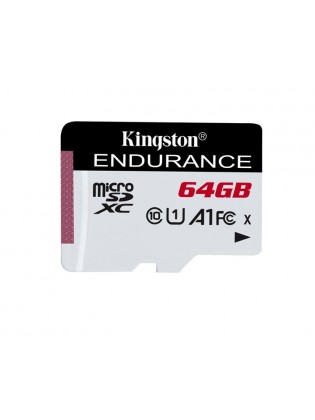 მეხსიერების ბარათი: Kingston HIGHT ENDURANCE MicroSDXC 64GB UHS-I U1 Class 10 - SDCE/64GB