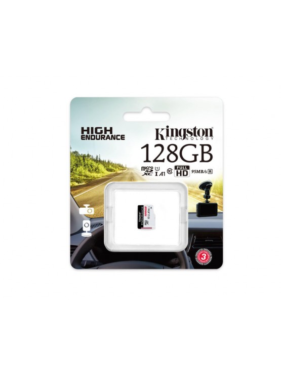 მეხსიერების ბარათი: Kingston HIGHT ENDURANCE MicroSDXC 128GB UHS-I U1 Class 10 - SDCE/128GB