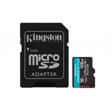 მეხსიერების ბარათი: Kingston Canvas Go Plus MicroSD 128GB UHS-I U3 Class 10 - SDCG3/128GB