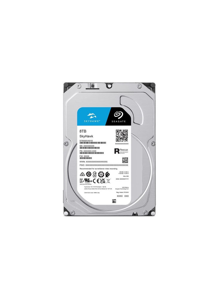 მყარი დისკი: Seagate SkyHawk ST8000VX010 8TB 5400rmp 256MB 6Gb/s SATA 3.5"