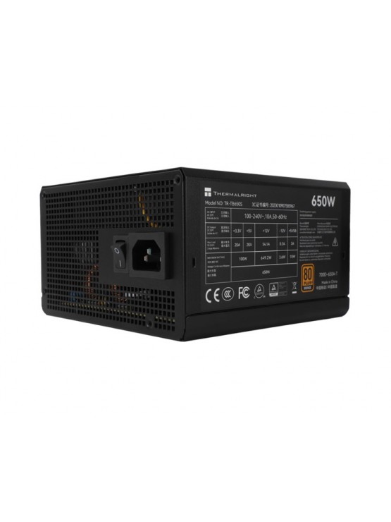 კვების ბლოკი: THERMALRIGHT 650W 80 Plus Bronze PSU - TR-TB650S