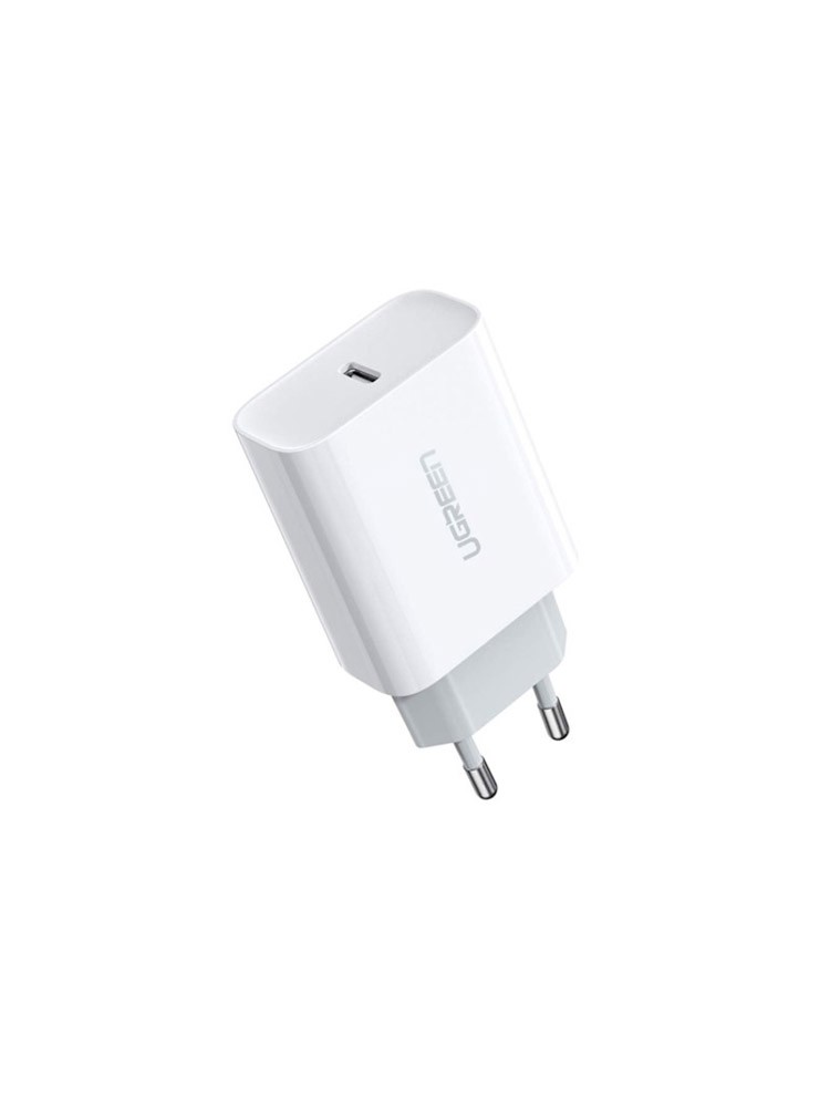 დამტენი: UGREEN CD137 Fast Charging Power Adapter For iPhone with PD 20W EU White