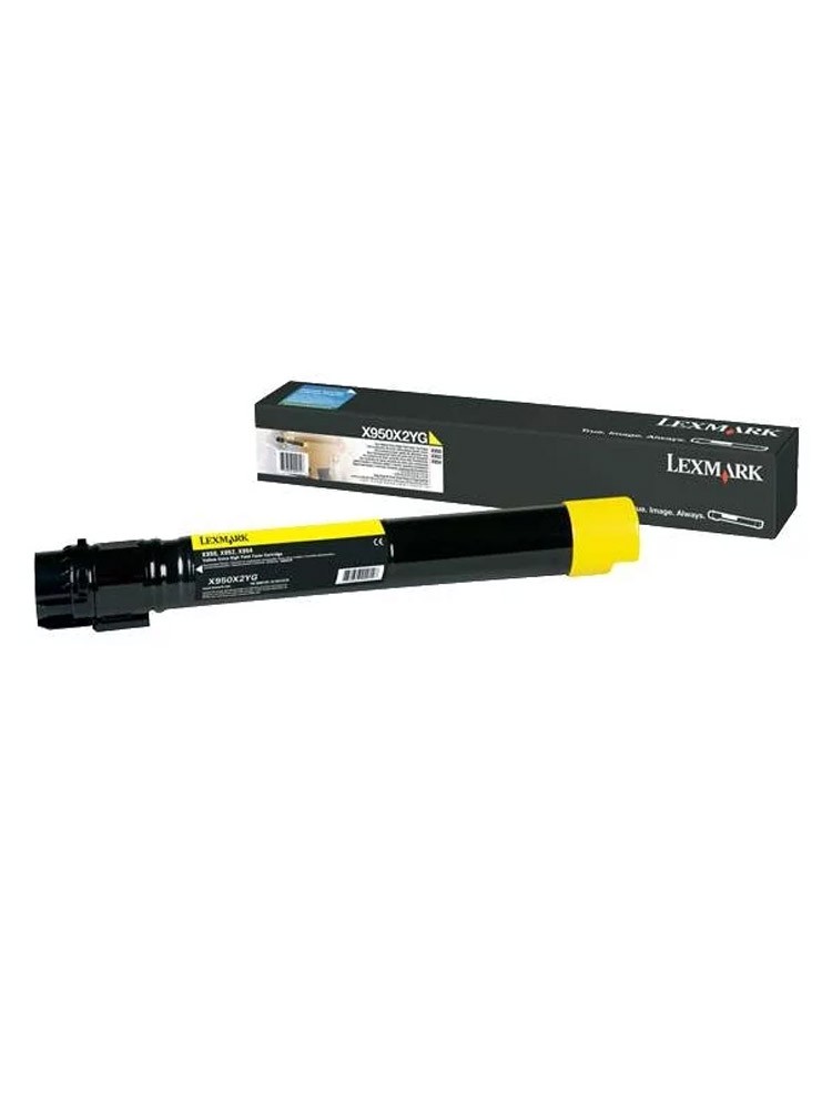 კარტრიჯი: Lexmark X950/X952/X954 Yellow Extra High Yield Toner Cartridge (24K) - X950X2YG