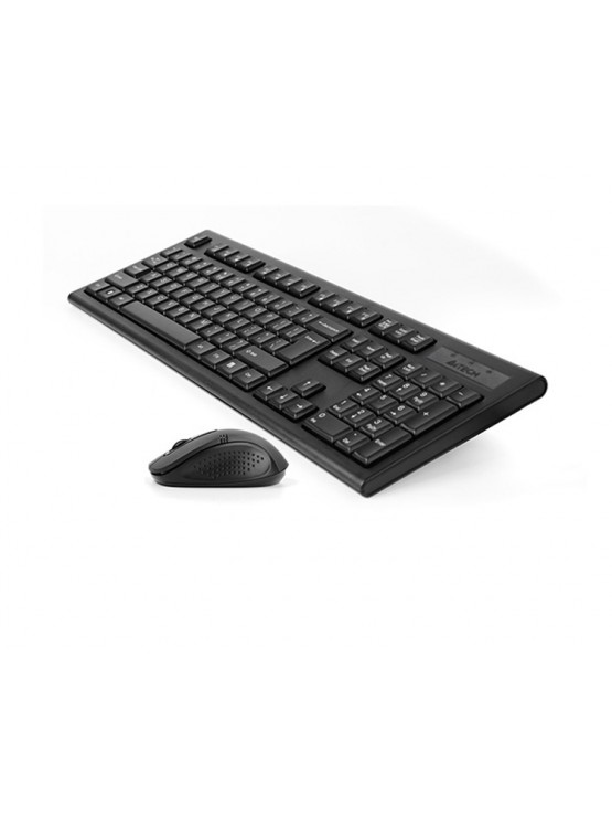 კლავიატურა-მაუსი: A4Tech 7100N Wireless Desktop EN/RU layout Black