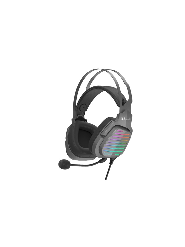 ყურსასმენი: A4tech Bloody G560 RGB Flow Backlight Headset 7.1 Virtual USB Gun Grey