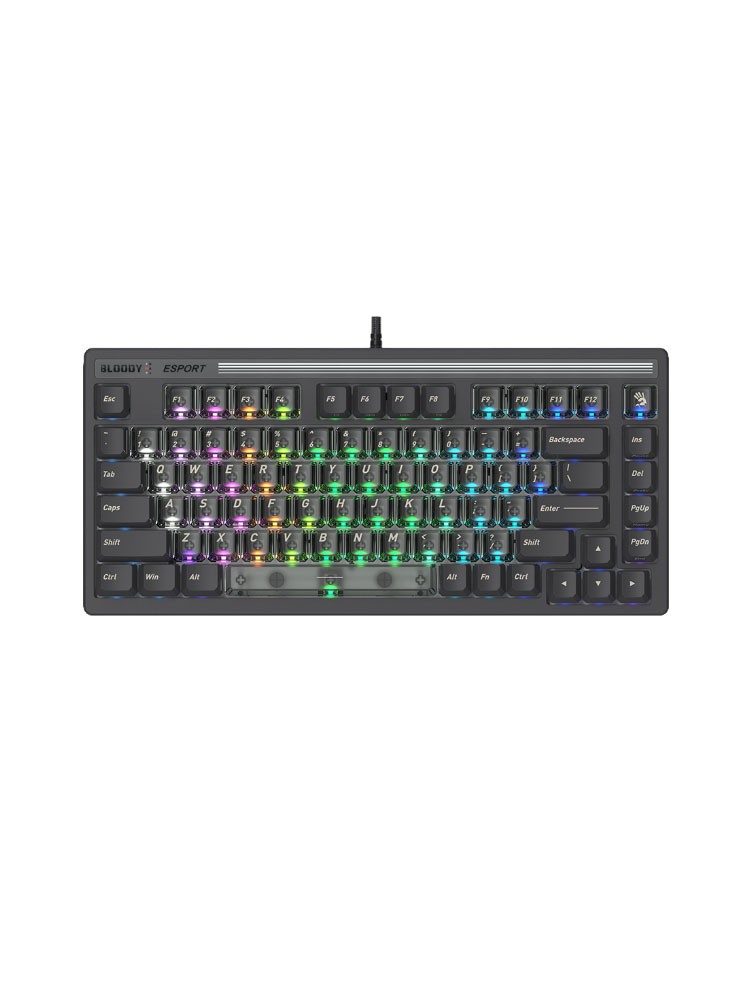 კლავიატურა: A4Tech Bloody LK72R Light Strike Speed RGB Gaming Keyboard Sports Grey