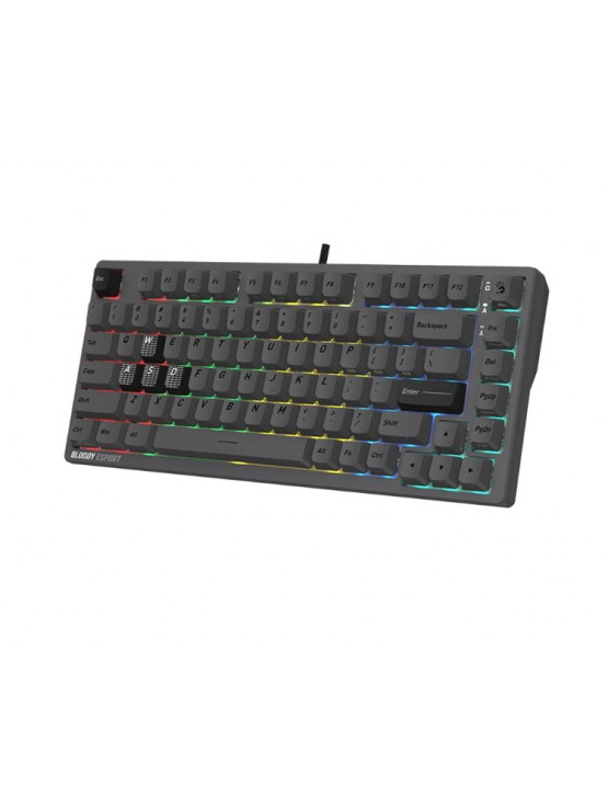 კლავიატურა: A4Tech Bloody MS76 RGB Magnetic Switch Gaming Mechanical Keyboard Iron Grey