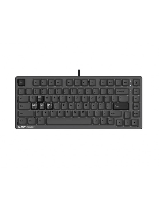 კლავიატურა: A4Tech Bloody MS76 RGB Magnetic Switch Gaming Mechanical Keyboard Iron Grey