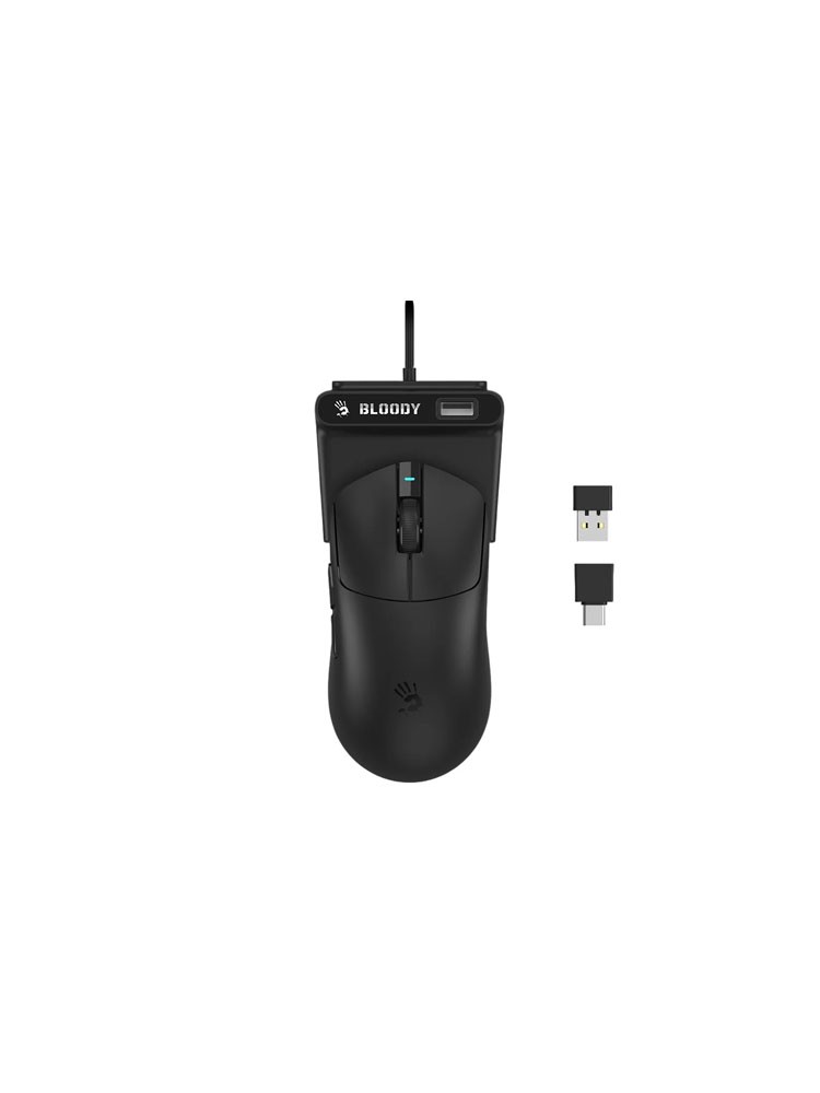 მაუსი: A4Tech Bloody R77 Ultra Dock Dual Mode Wireless Gaming Mouse Black