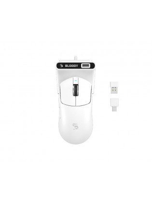 მაუსი: A4Tech Bloody R77 Ultra Dock Dual Mode Wireless Gaming Mouse White