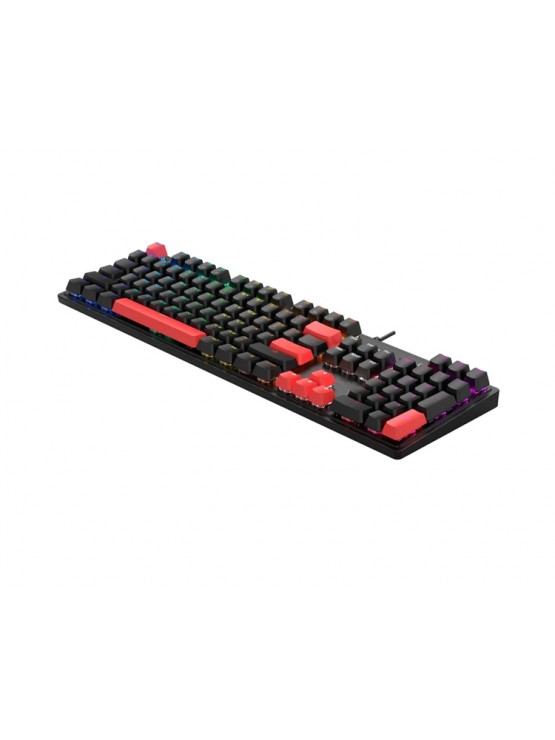 კლავიატურა: A4Tech Bloody S520N Mechanical Red Plus Switch RGB Gaming Keyboard Fire Black