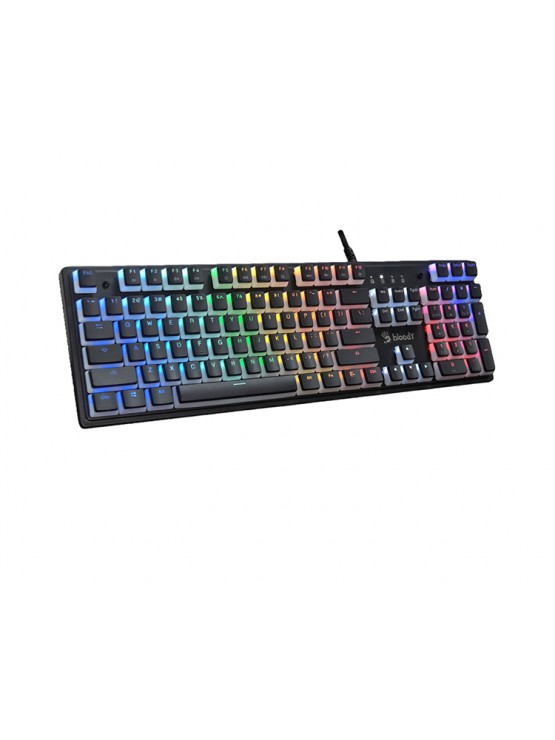 კლავიატურა: A4Tech Bloody S520N Mechanical BLMS Brown Switch RGB Gaming Keyboard Pudding Black