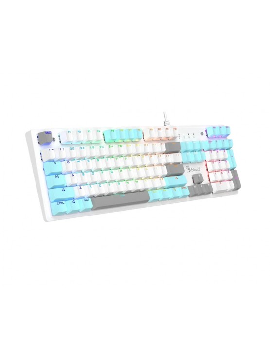 კლავიატურა: A4Tech Bloody S520N Mechanical BLMS Blue Switch RGB Gaming Keyboard Icy White