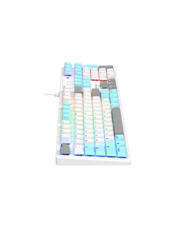 კლავიატურა: A4Tech Bloody S520N Mechanical BLMS Blue Switch RGB Gaming Keyboard Icy White